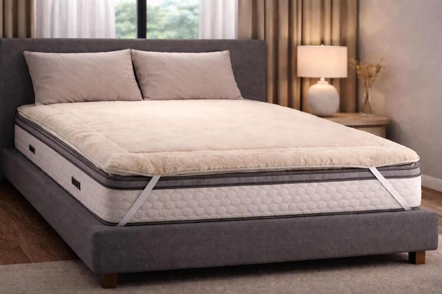 Merino Wool Mattress Topper – Extra Fluffy, Natural & Temperature-Regulating
