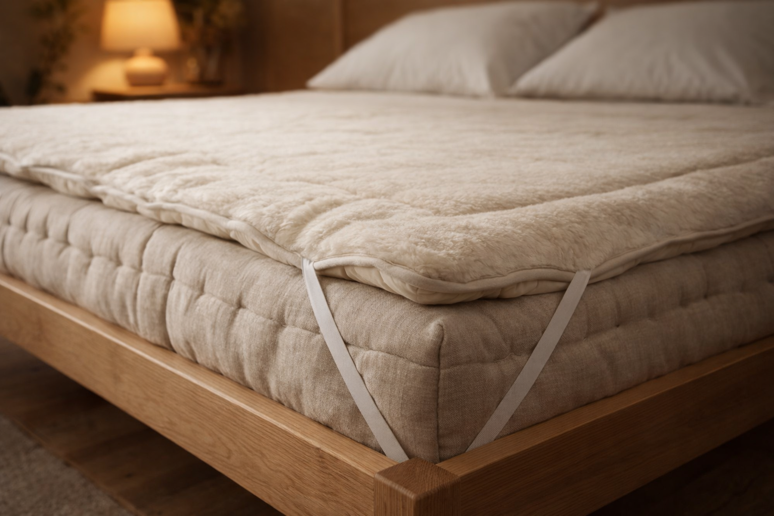 Merino Wool Mattress Topper – Extra Fluffy, Natural & Temperature-Regulating