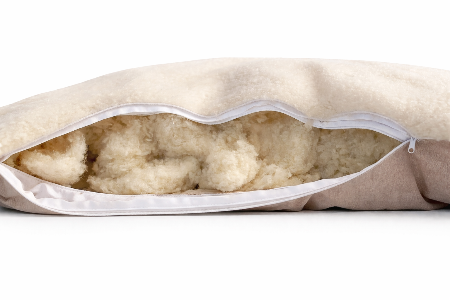 Multi-Functional Nursing Pillow – Linen & Wool, Reversible with Pockets, Natural Breastfeeding Support