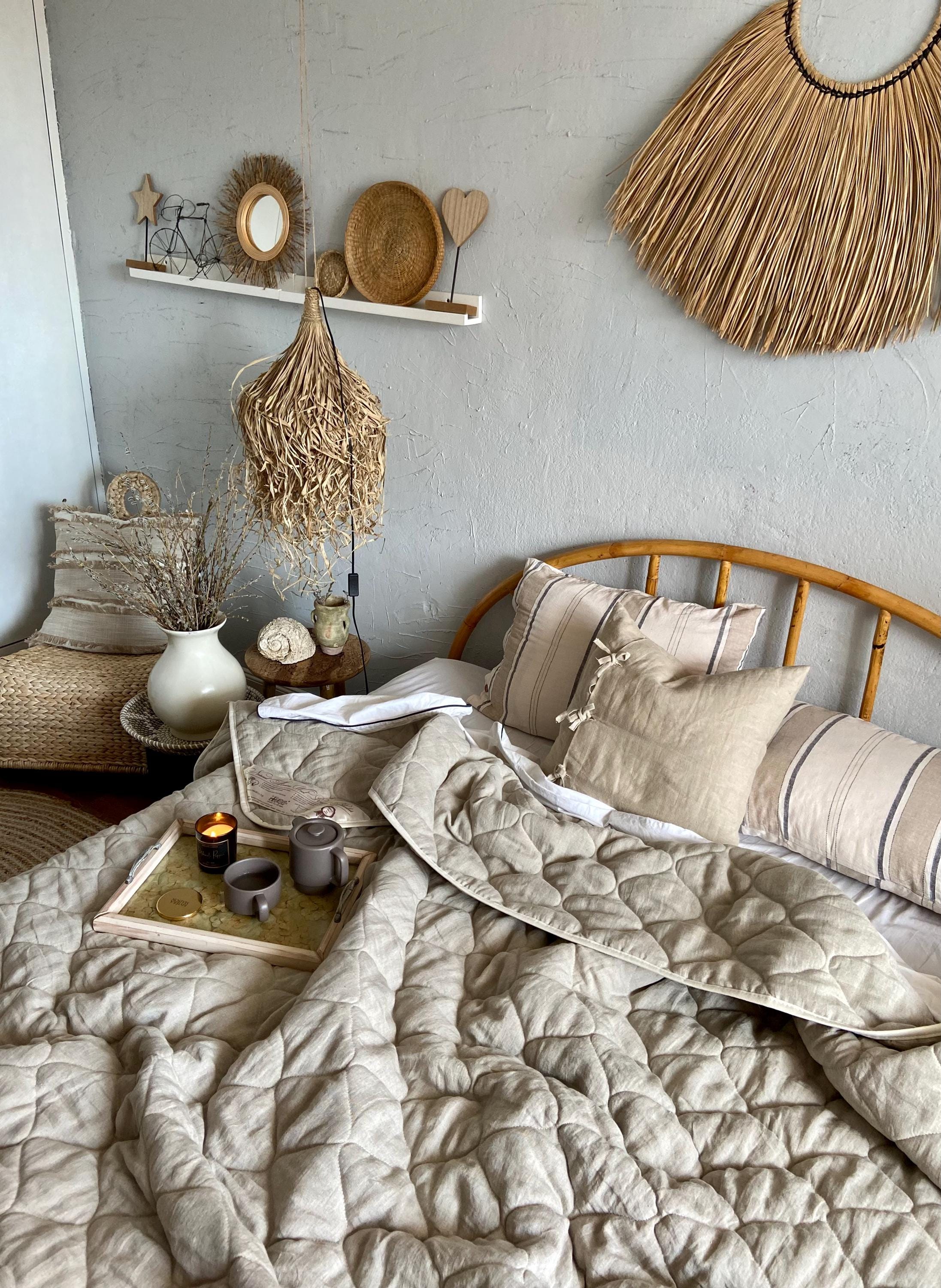 Linen Duvet with Organic Merino Wool Filling – Reversible, Breathable & All-Season Comfort