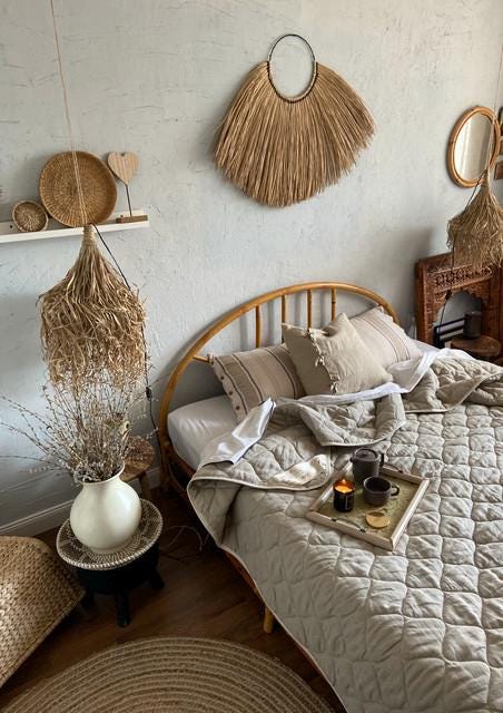 Linen Duvet with Organic Merino Wool Filling – Reversible, Breathable & All-Season Comfort
