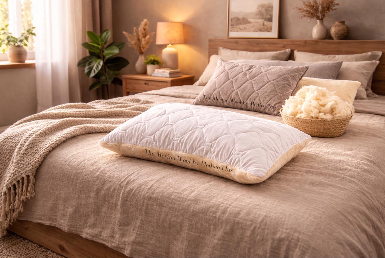 Two-Sided Linen and Merino Wool Pillow GIFT